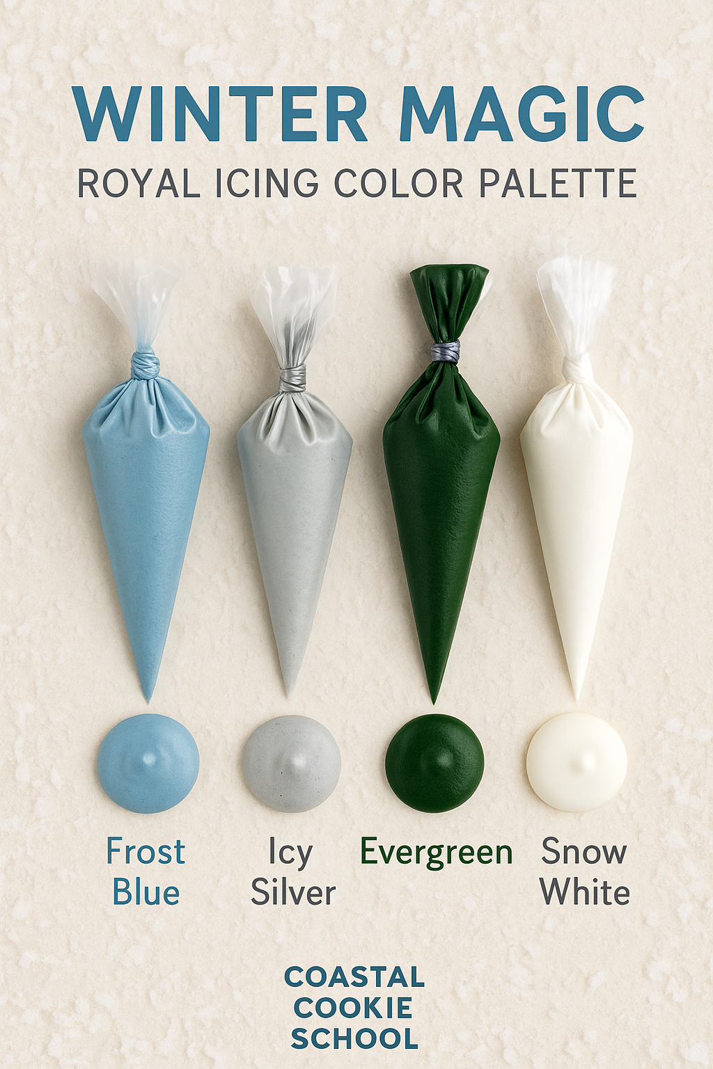 Winter Magic: A Royal Icing Color Palette for the Coziest Season