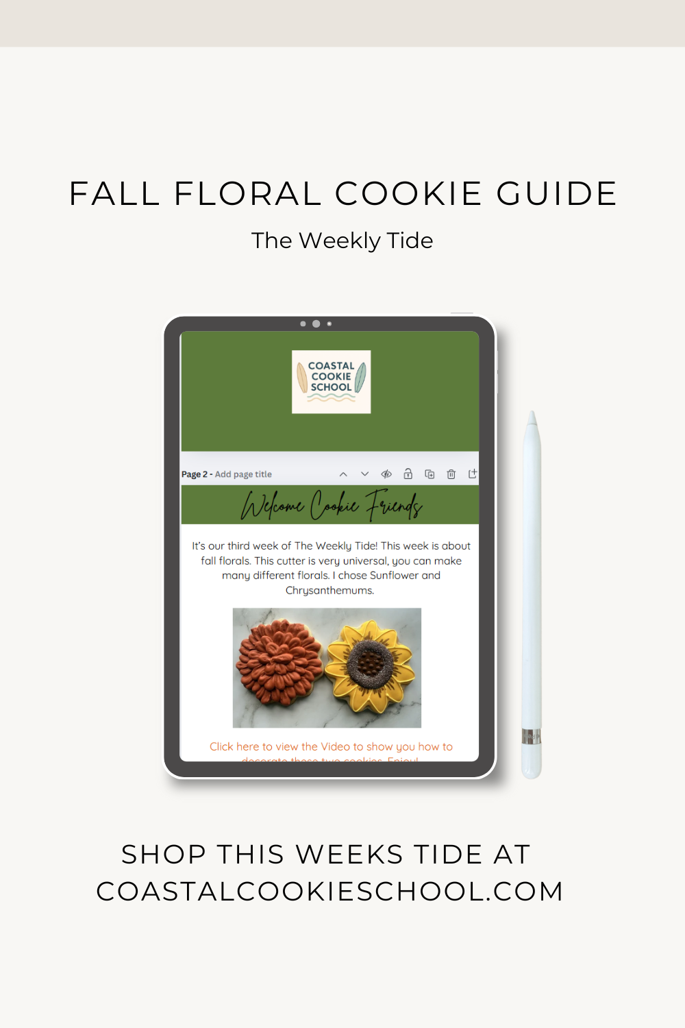 The Weekly Tide - Fall Florals