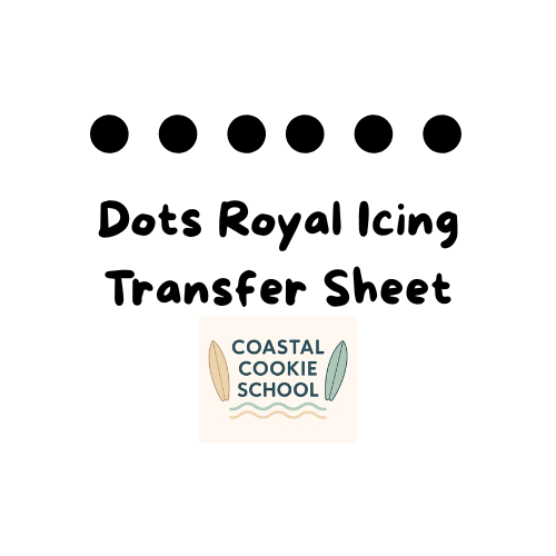 🎯 Dots Royal Icing Transfer Sheet