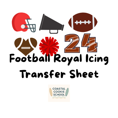 Football Royal Icing Transfer Sheet