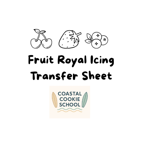 🍓🍍 Fruit Royal Icing Transfer Sheet