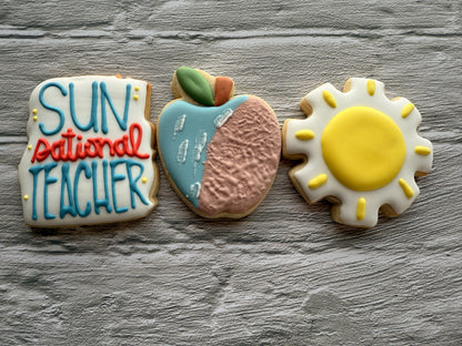 Sun-sational Teacher Mini cookie Gift Set – 3 Cookie (Pre-Order)