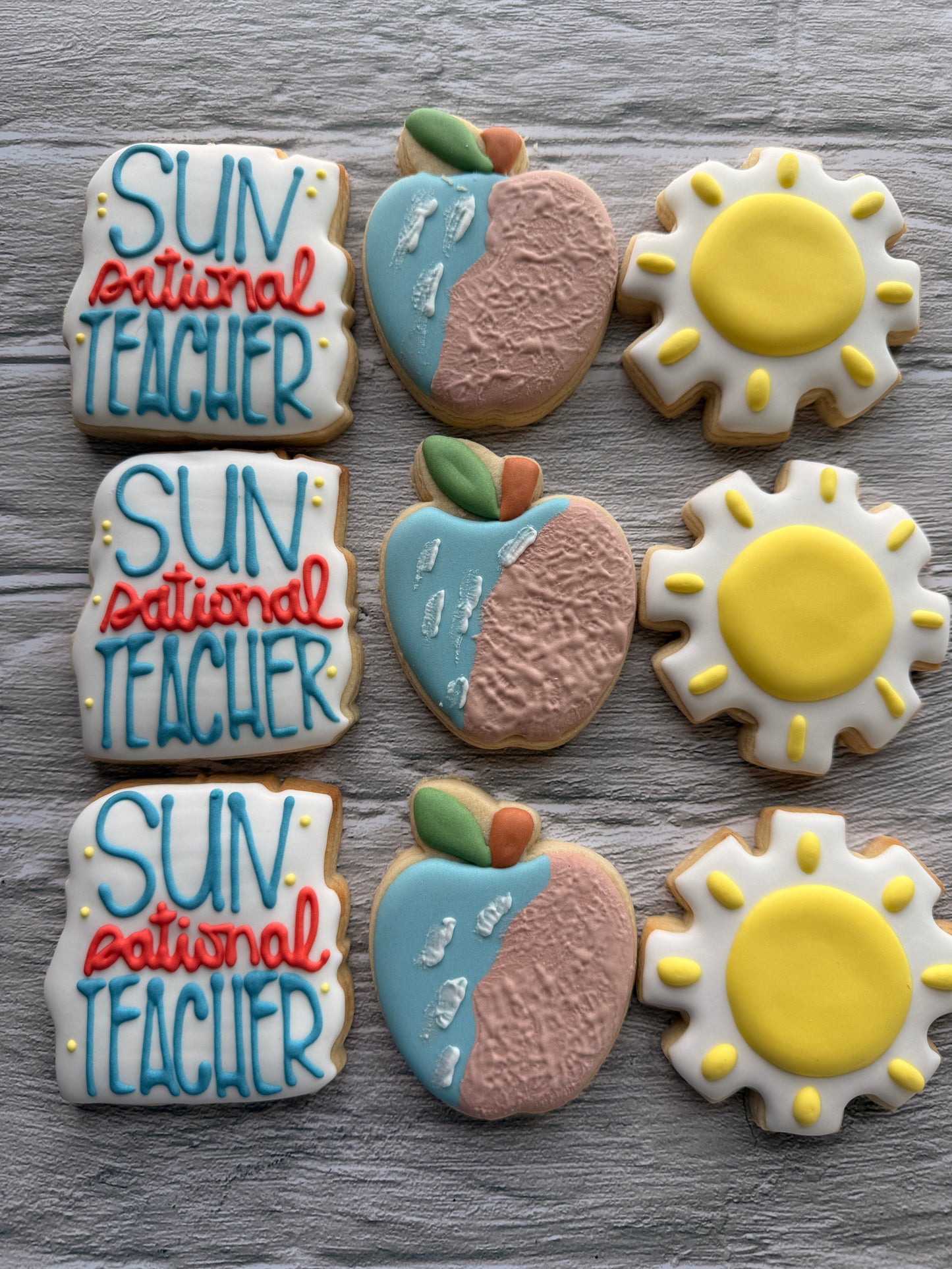 Sun-sational Teacher Mini cookie Gift Set – 3 Cookie (Pre-Order)