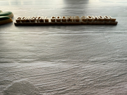 Custom 3D-Printed Name Plate for Bakers & Creators