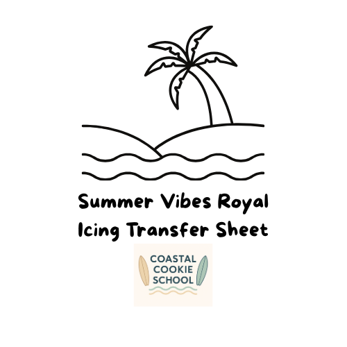 🌴Summer Vibes Royal Icing Transfer Sheet