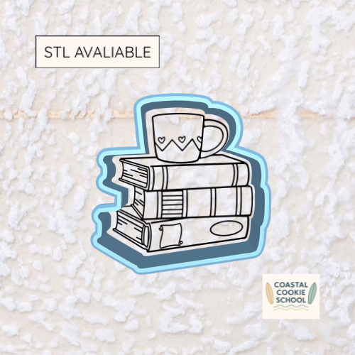 Cozy Books & Mug Cookie Cutter