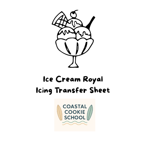 🍦 Ice Cream Royal Icing Transfer Sheet