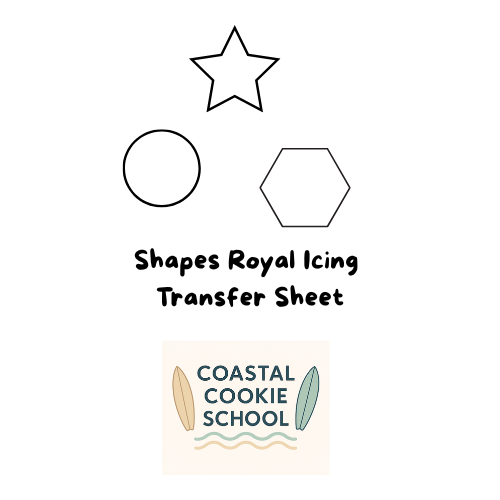 🟣 Shapes Royal Icing Transfer Sheet
